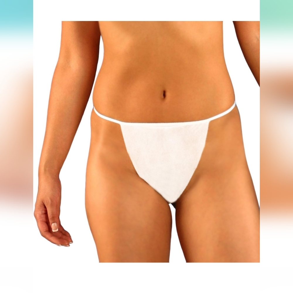 TRUEFIT White Disposable Thong Underwear